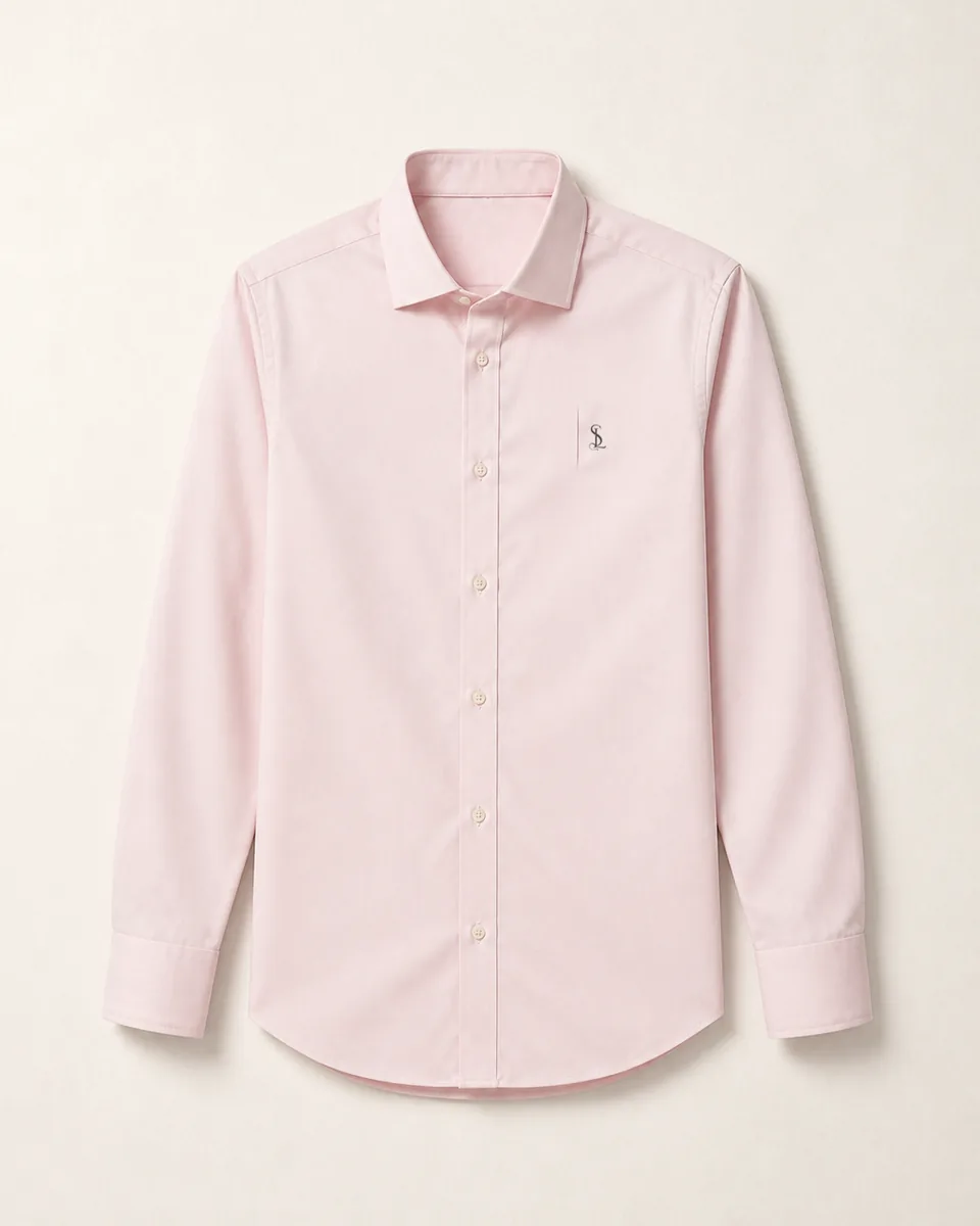 Pale-Pink Dress Shirt, three quarter catalog