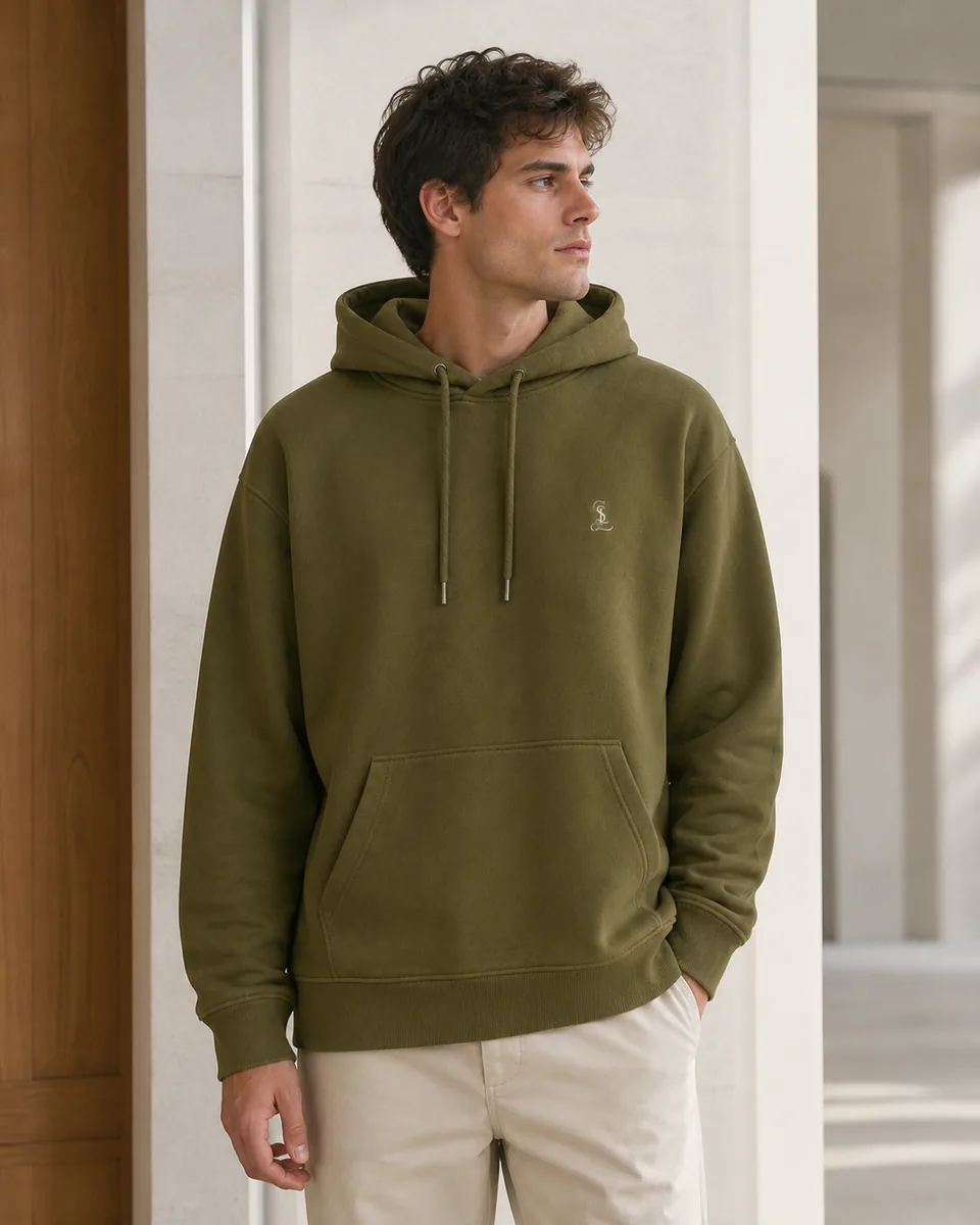 Military Olive Hoodie, Lifestyle Campaign