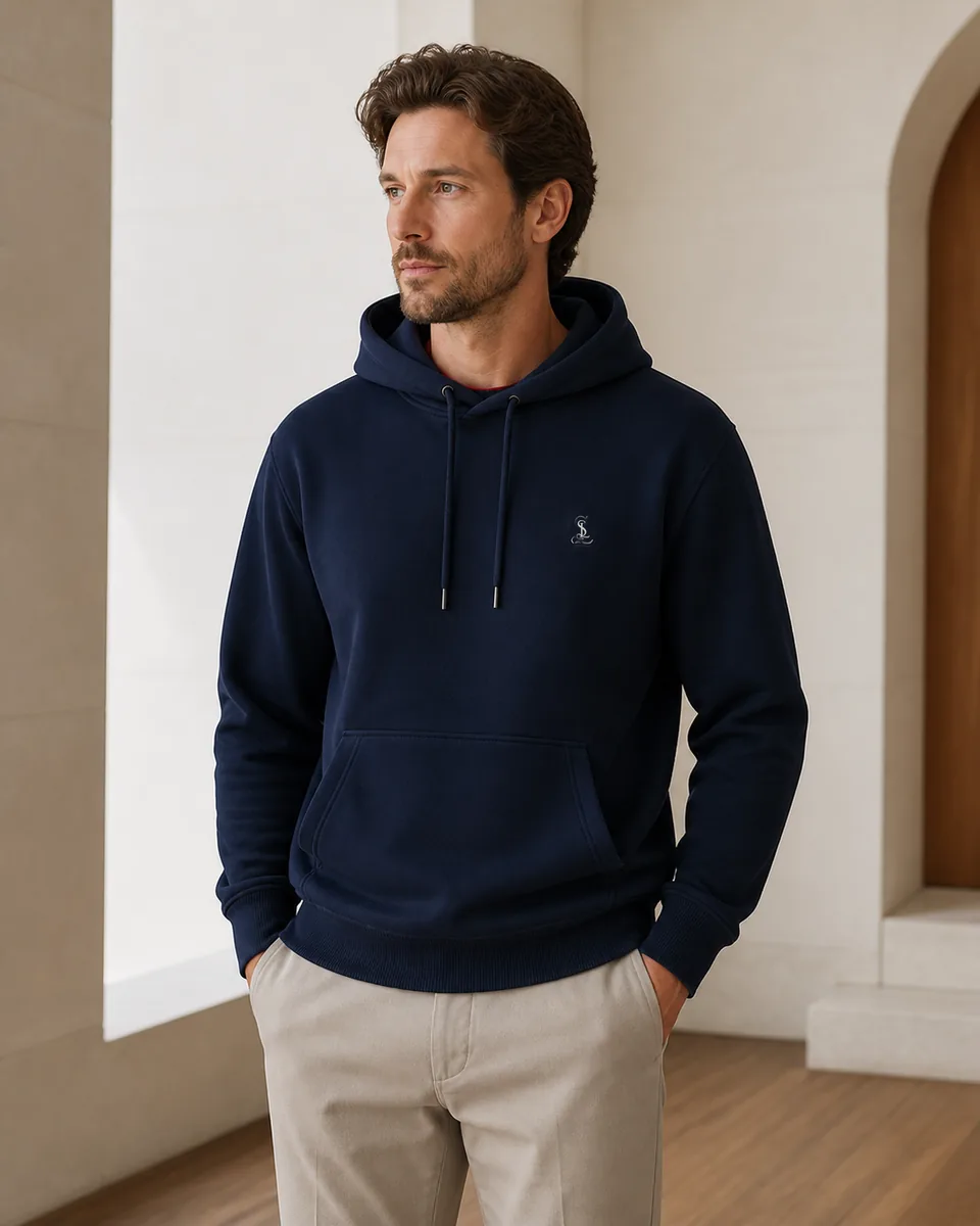 Deep-Navy Hoodie, Lifestyle Campaign
