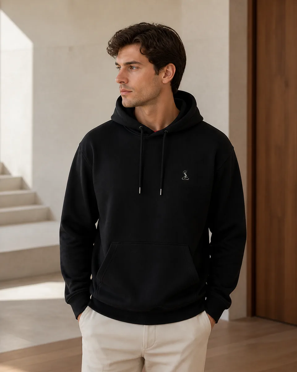 Deep-Black Hoodie, Lifestyle Campaign