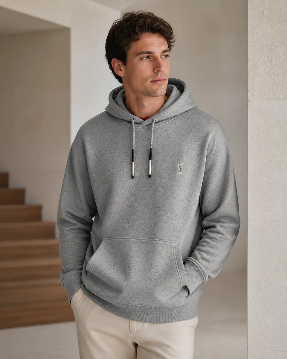 Heather-Gray Hoodie, Lifestyle Campaign
