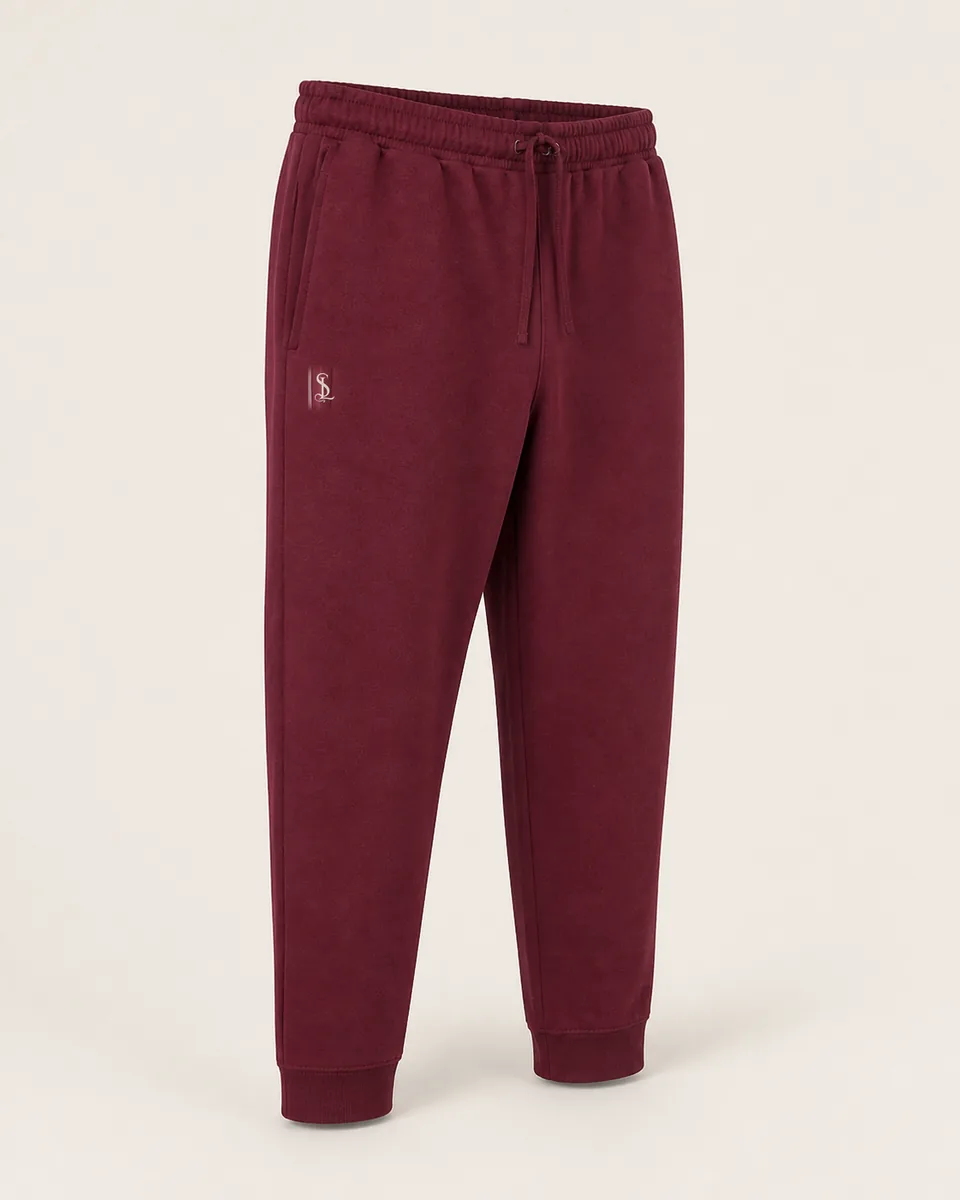 Burgundy Jogger, Front Three Quarter Catalog