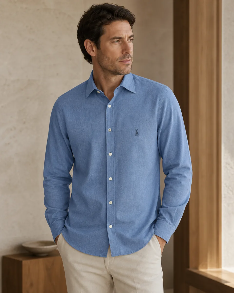 Light-Blue Oxford Shirt 02, Lifestyle Campaign
