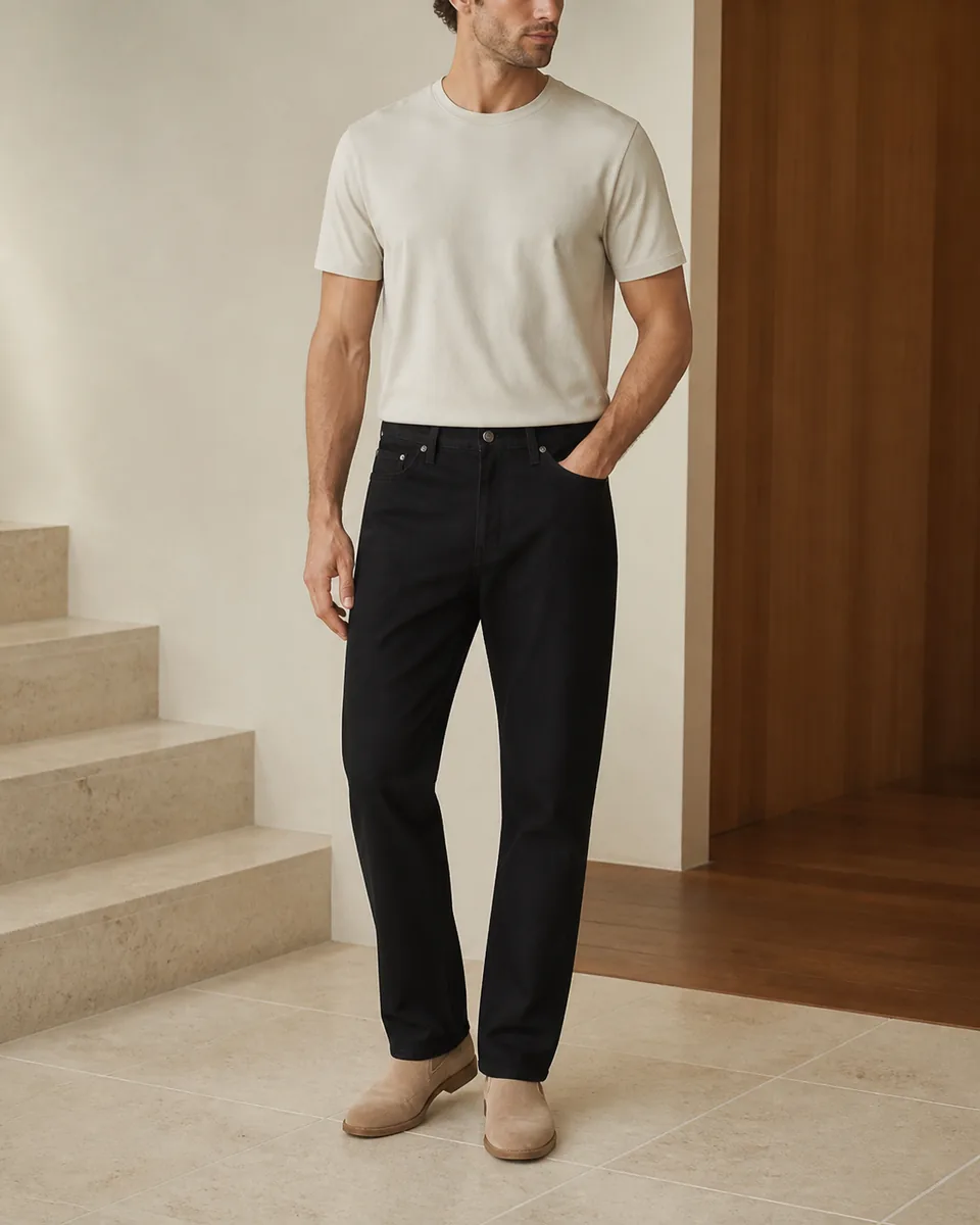 Black 5 PKT Denim Long Pant, Lifestyle Campaign