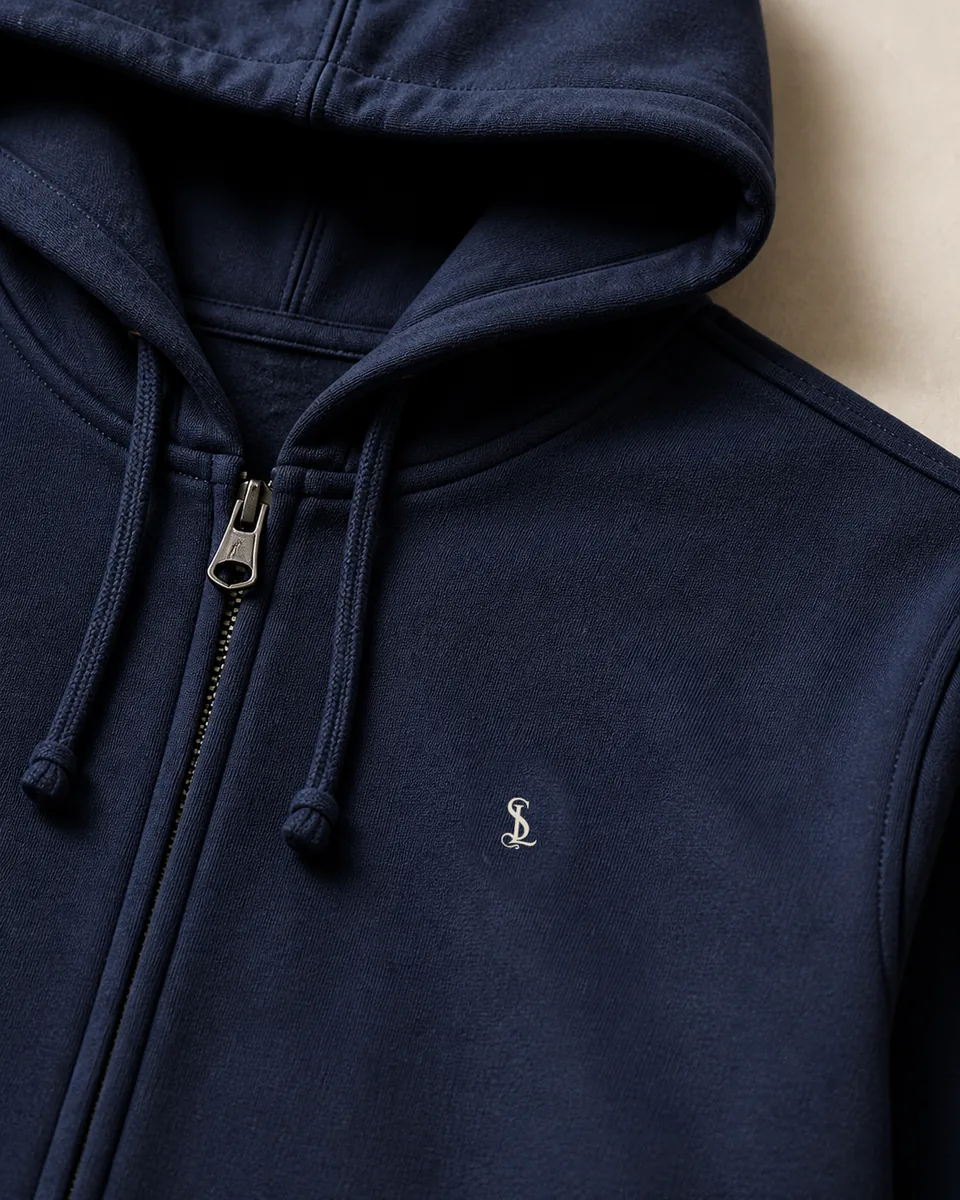 Full-Zip Hoodie, detail hood zip monogram