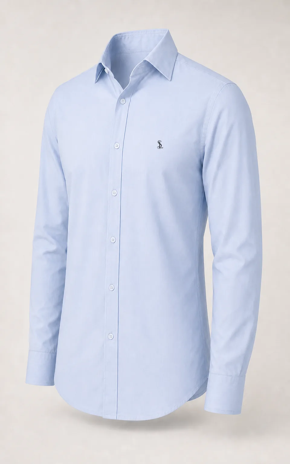 Tailored Shirt in Pale blue, three-quarter catalog view