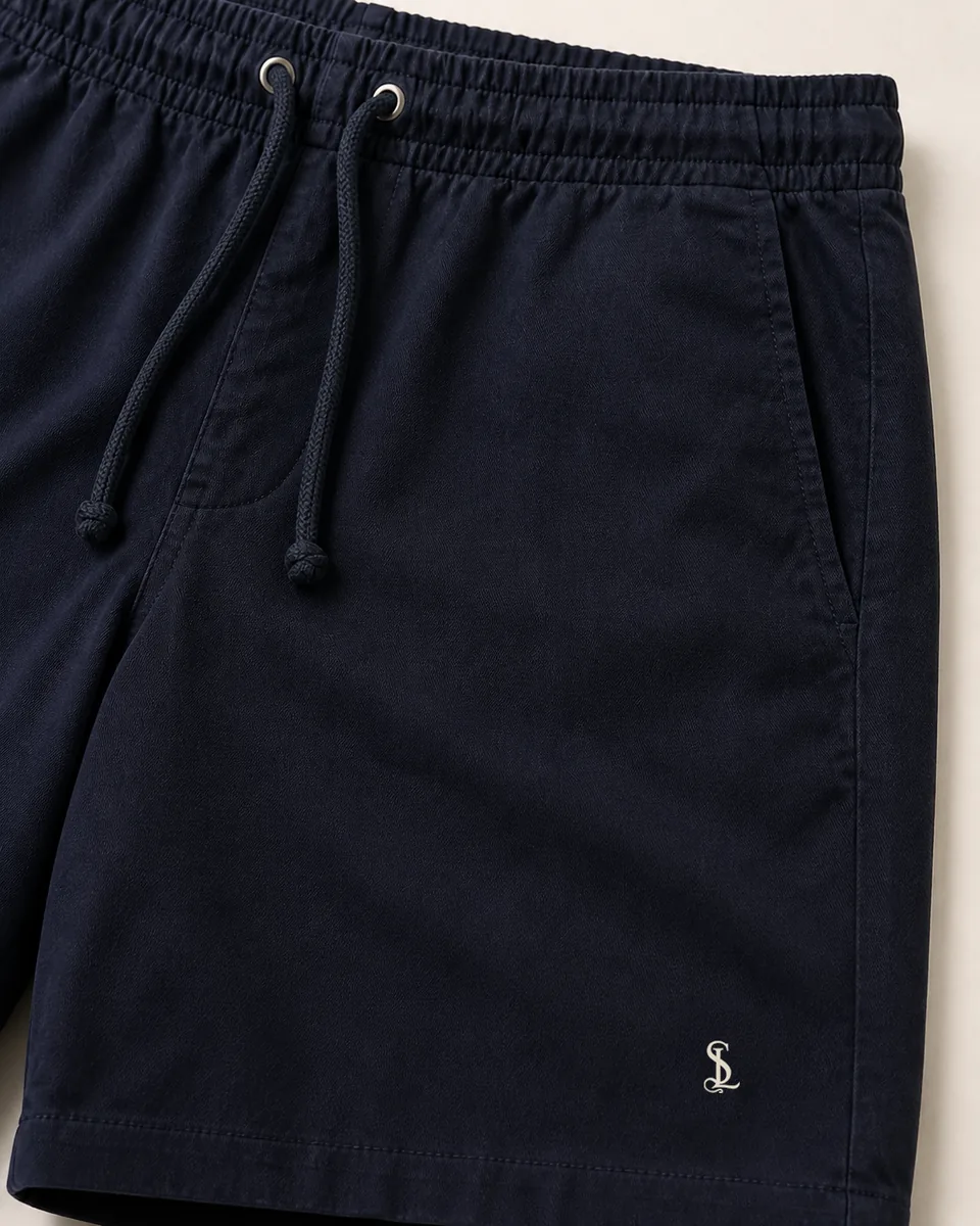 Drawstring Short, front detail