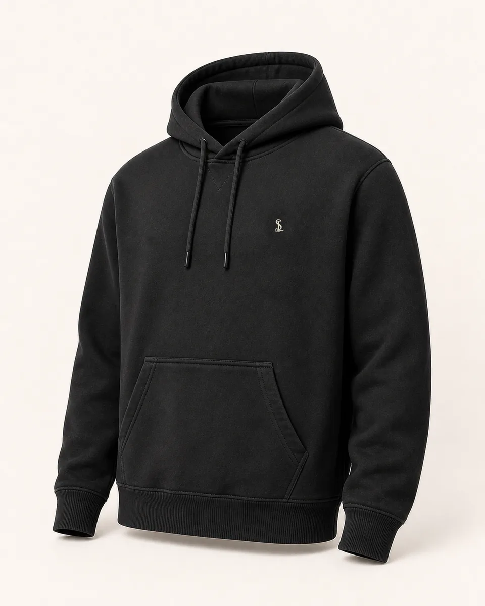 Charcoal Pullover Hoodie, three quarter catalog