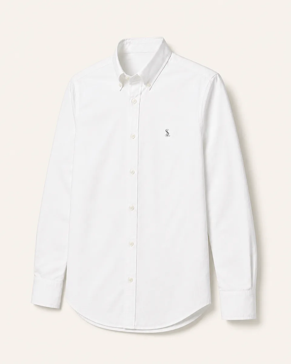 White Button-Down, three quarter catalog