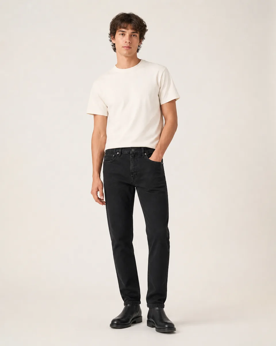 Black Jean, on model studio