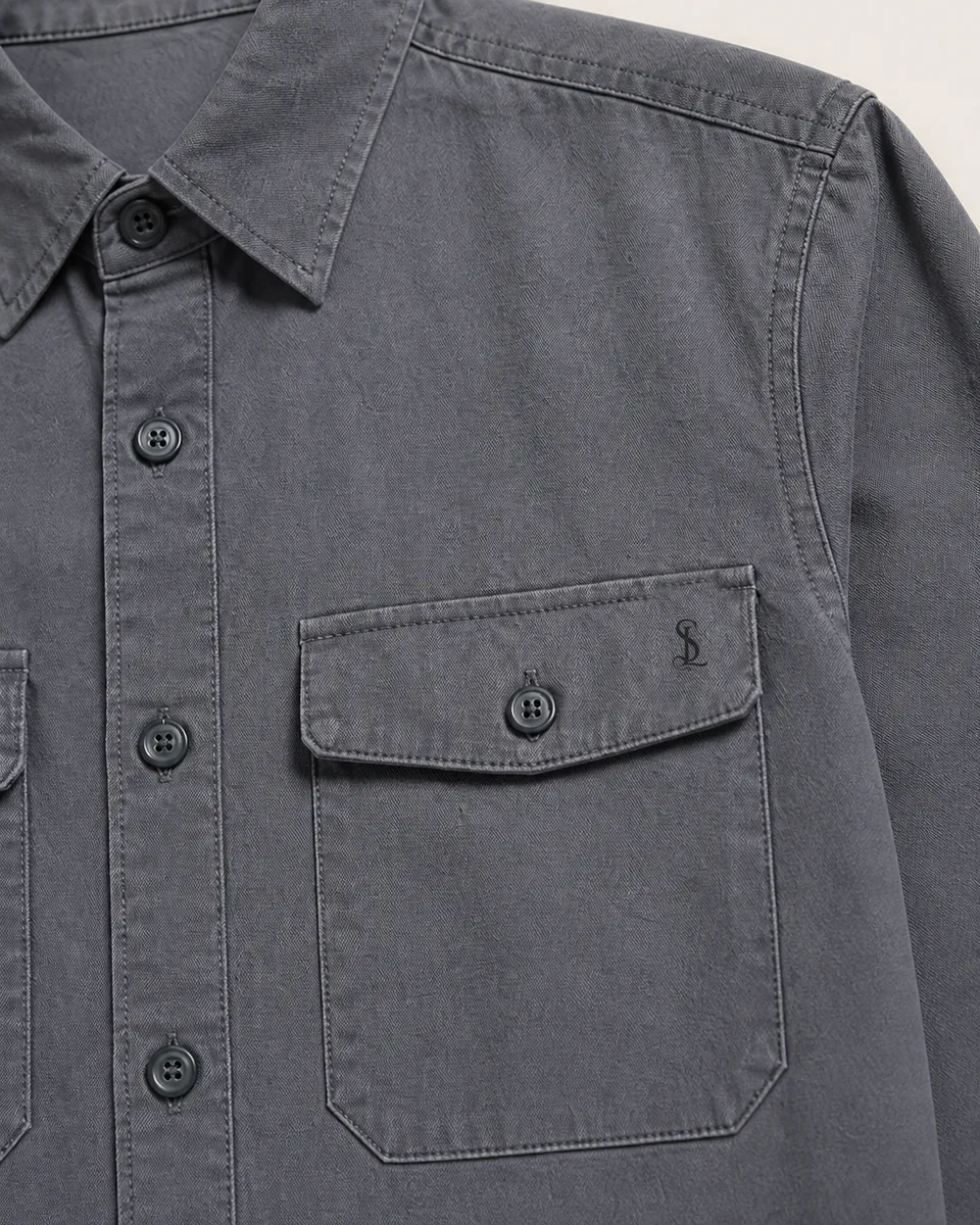 Utility Overshirt, detail pocket monogram