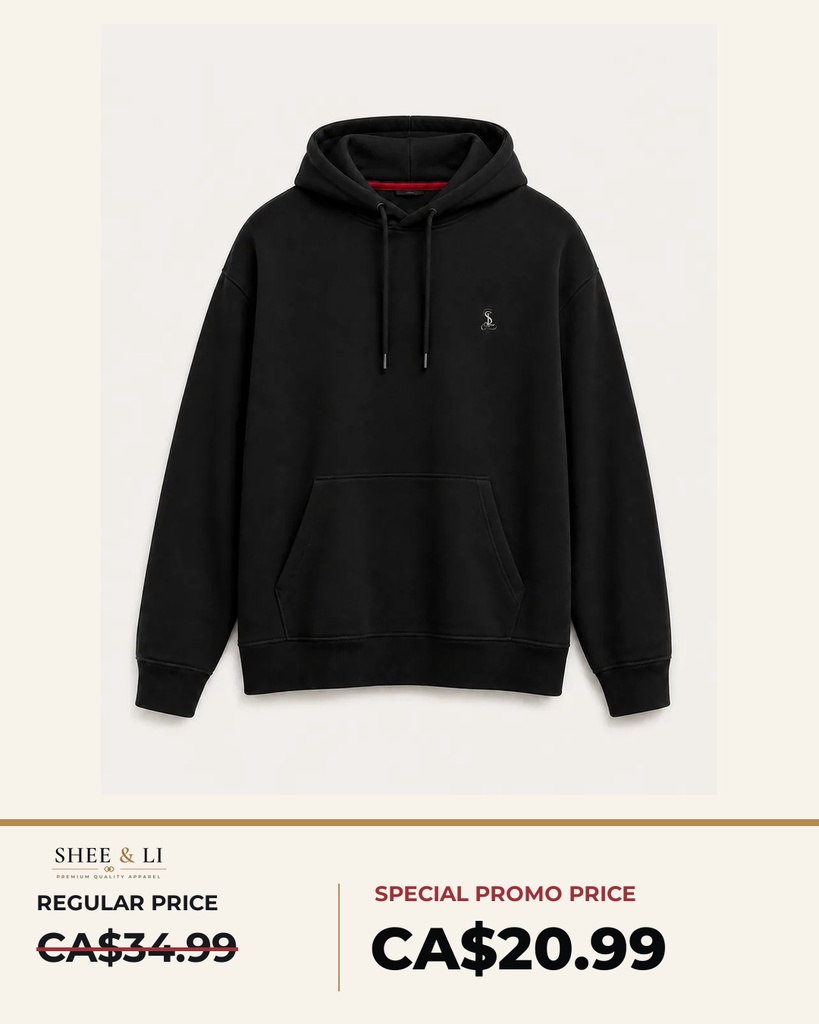 Deep-Black Hoodie