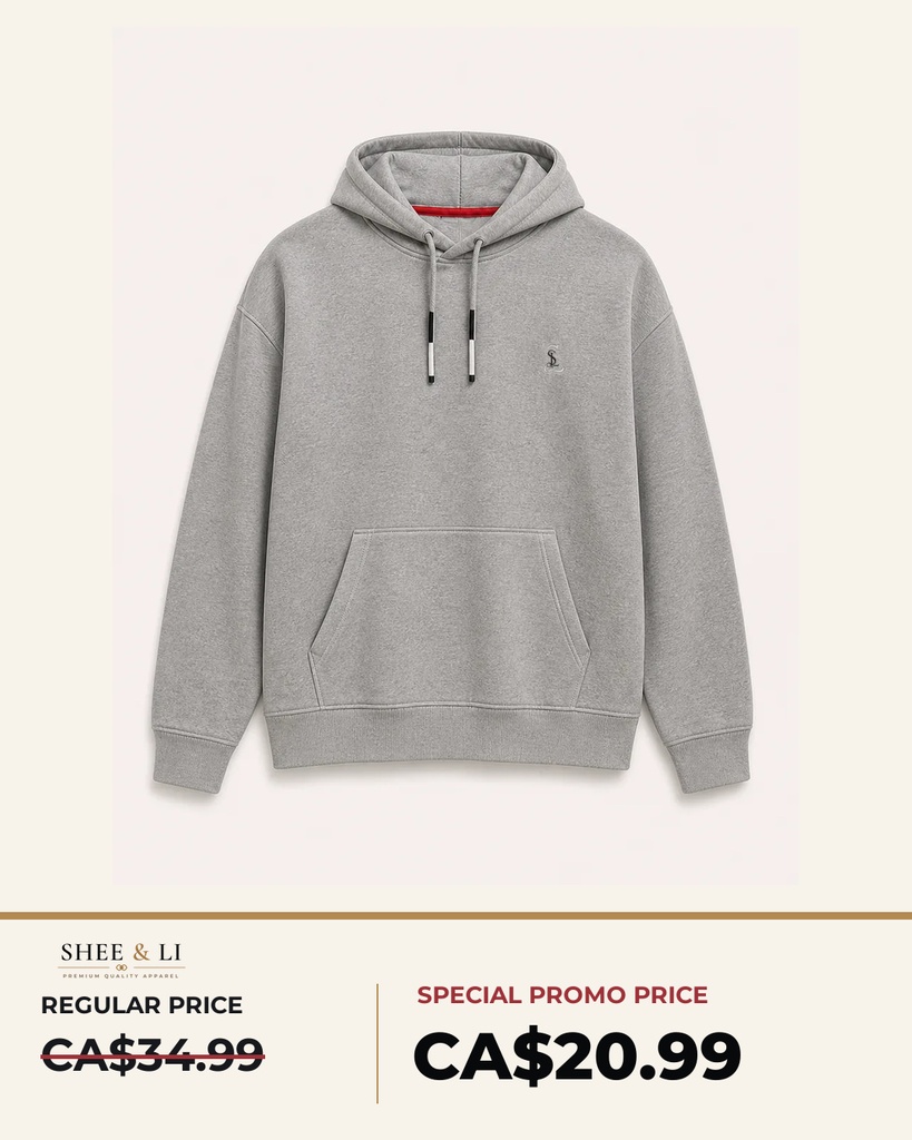 Heather-Gray Hoodie