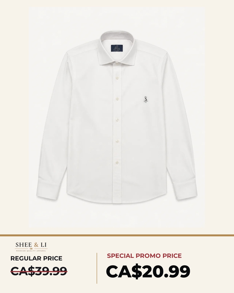 White Oxford Shirt 01