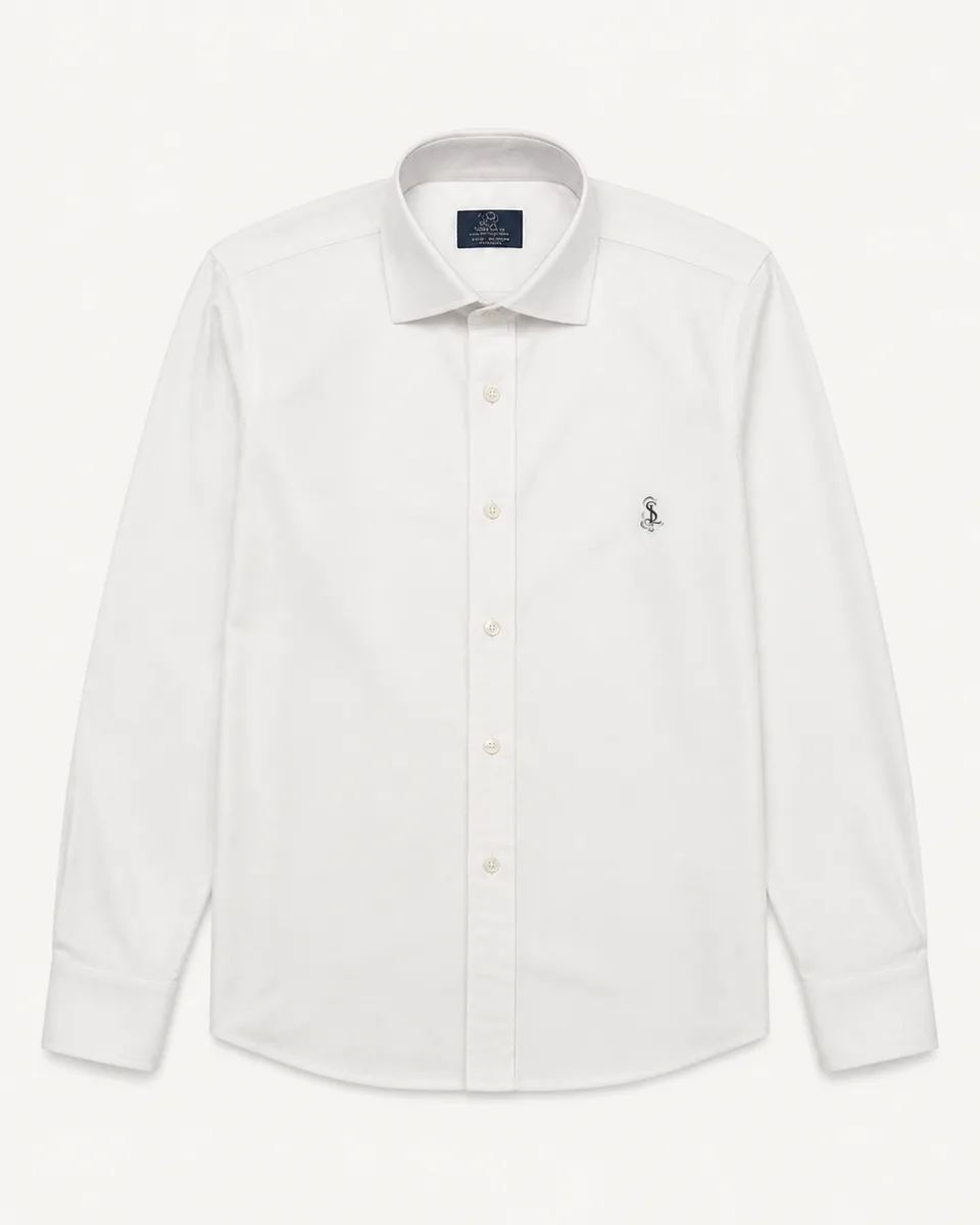 White Oxford Shirt 01