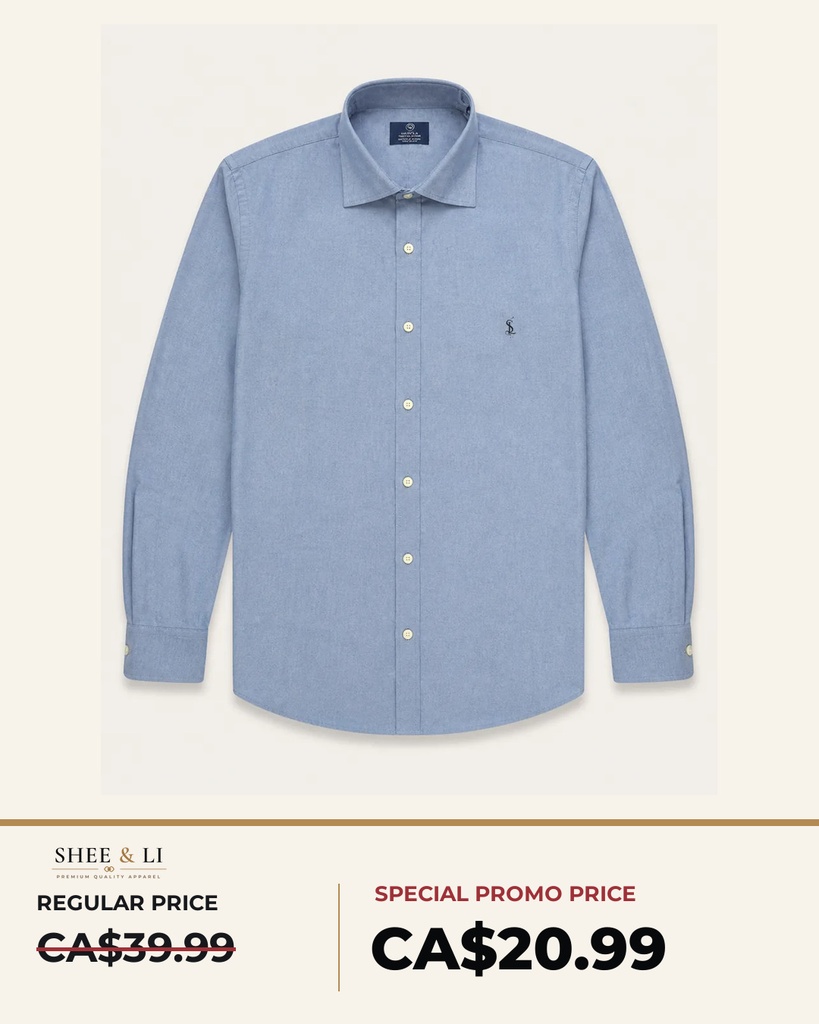 Light-Blue Oxford Shirt 01