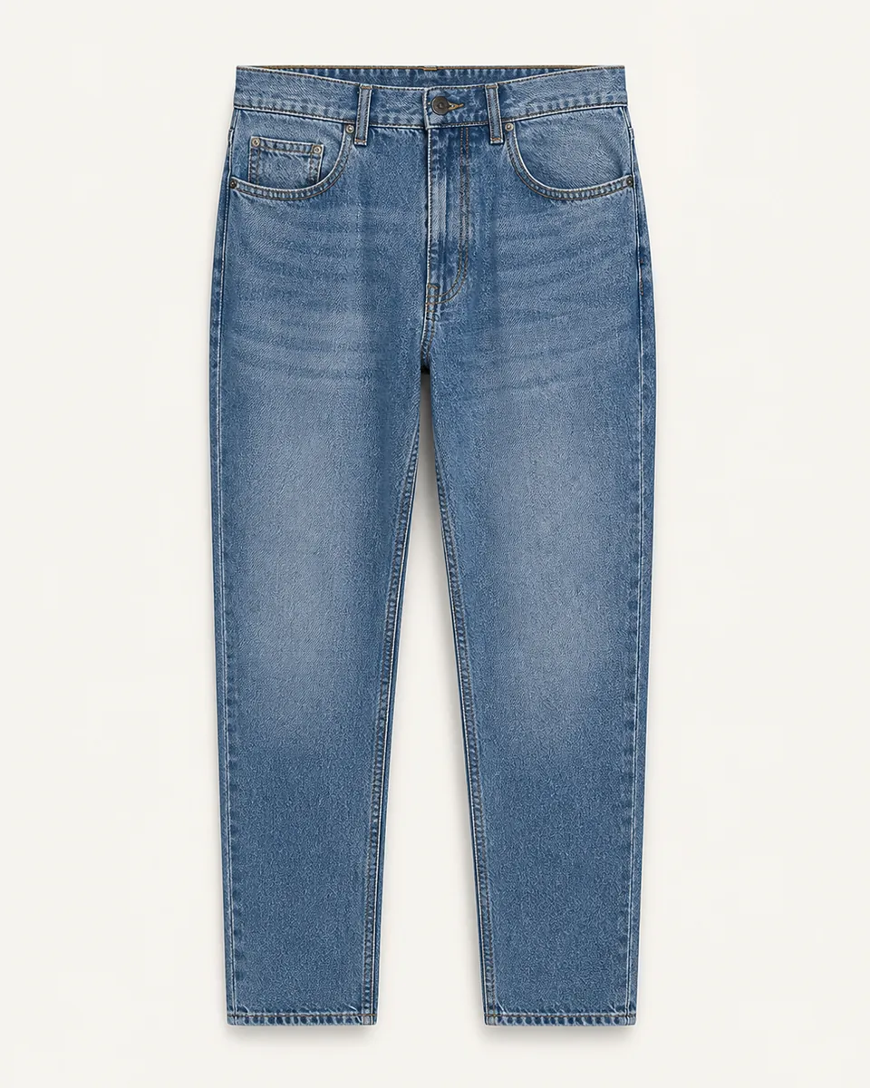 Light-Blue 5 PKT Denim Long Pant