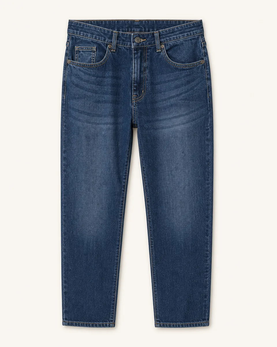 Medium-Blue 5 PKT Denim Long Pant