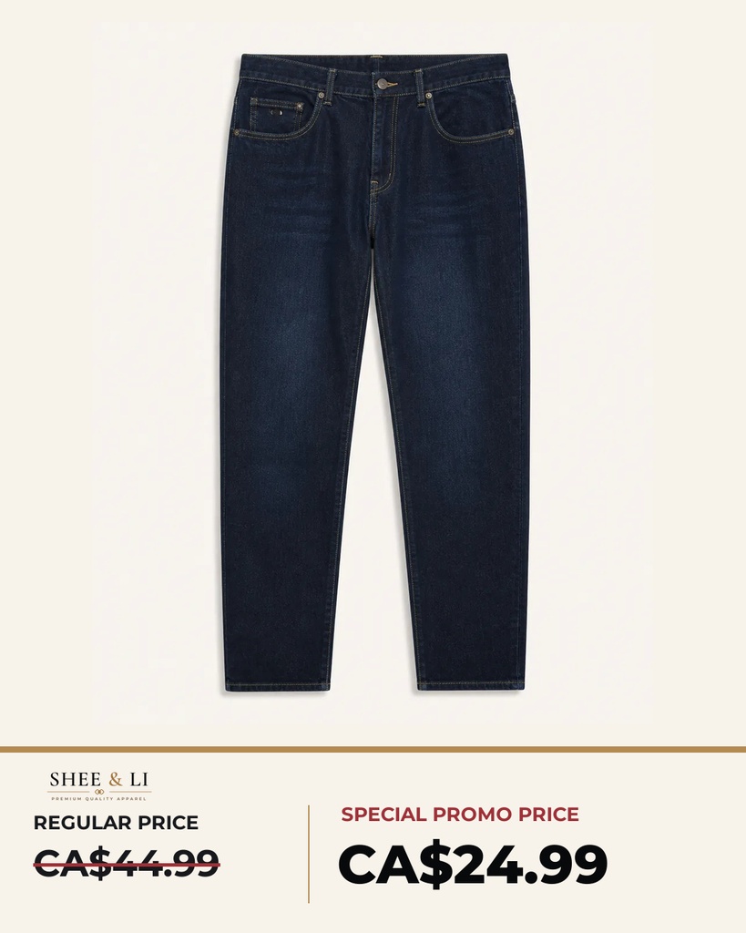 Dark-Blue 5 PKT Denim Long Pant
