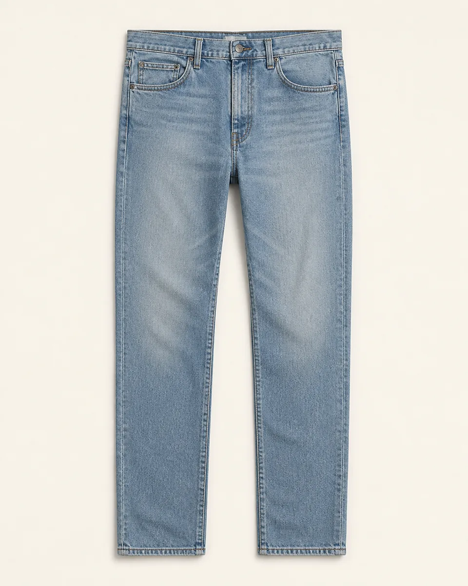 Relaxed Light-Wash Jean