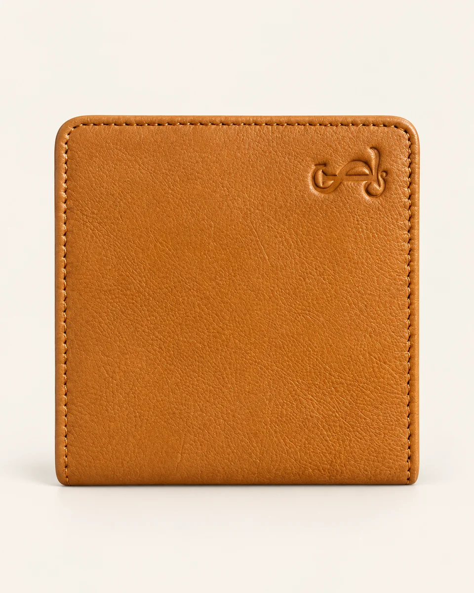 RFID-Blocking Leather Bifold Wallet — Tan