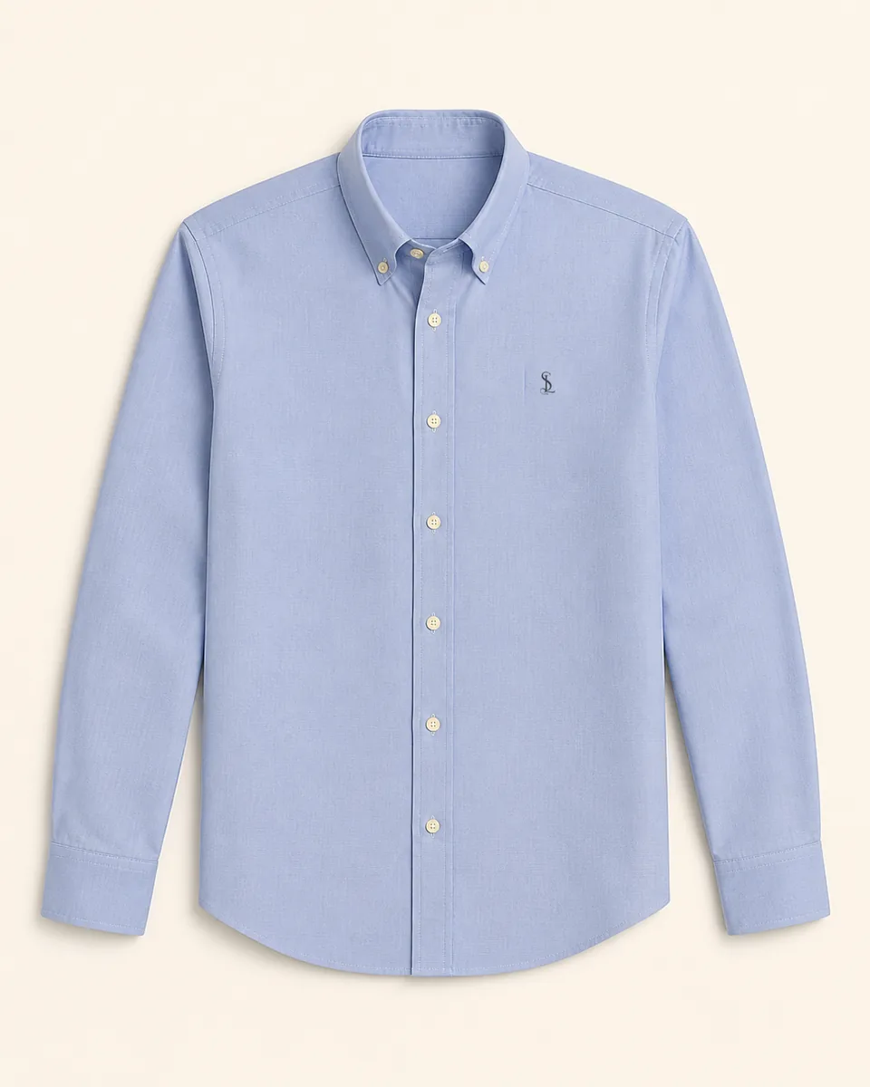 Light-Blue Button-Down