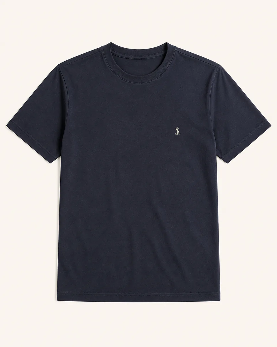 Navy Crewneck Tee